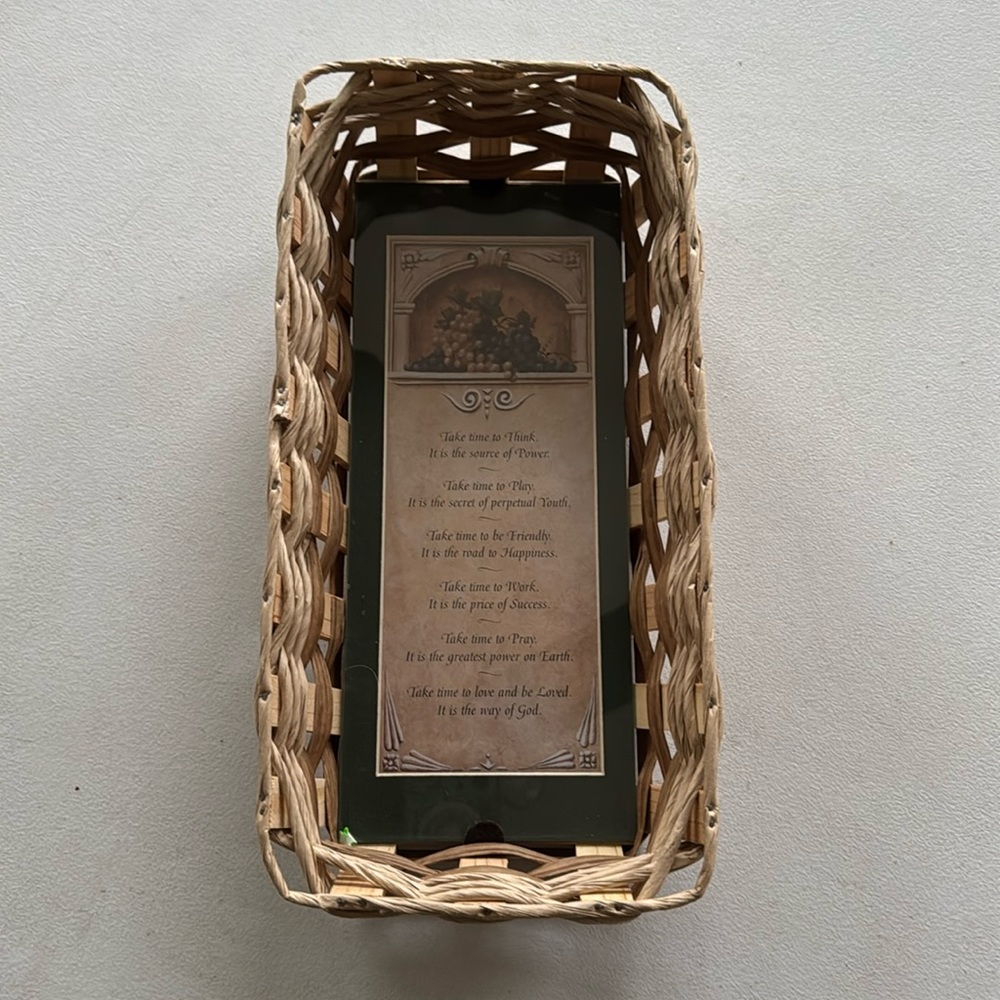 Bread Basket Size with Glass Bottom with a Prayer